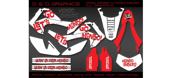 Honda CRF250L "Mondo Enduro" Full Graphics kit.