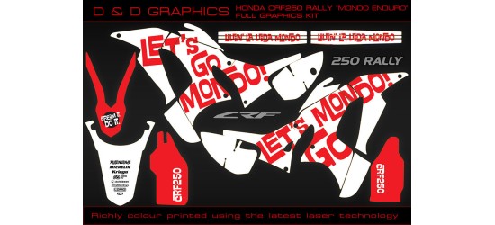 CRF250 Rally "Mondo Enduro" Full Graphics kit.